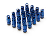 Project Kics EL53 Leggdura Shell Type Lock & Nut Set 20pc 12x1.25 Blue WEL5313U
